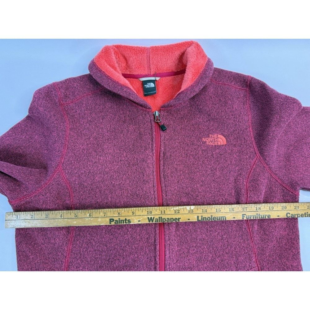 The North Face Heathers Pink Fleece Jacket Size See Measurments - Picture 5 of 6